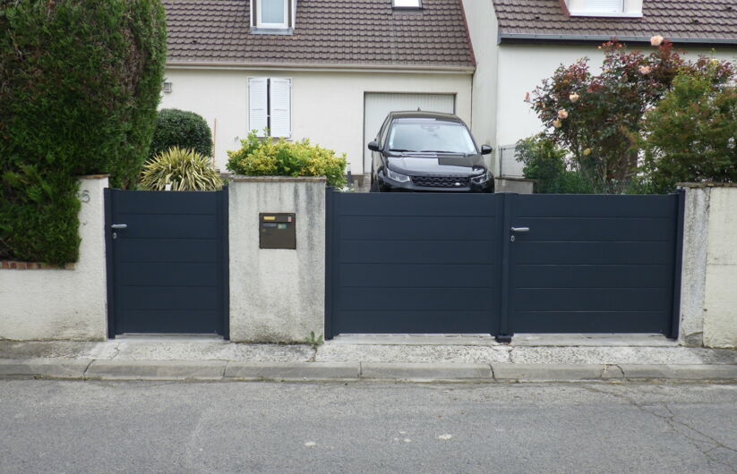 Pose d'un portail et portillon